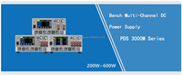 Fuente de Alimentación Híbrida DC Loitest PDS 3060-20MB4 0-60V 20A 400W de 4 Canales con Amplio Rango de Voltaje de Entrada, Topología Lineal Conmutada y Programable