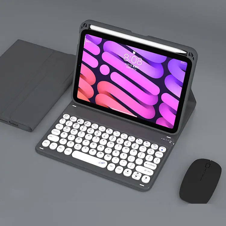 360 Degree Rotating Folding BT Keyboard Case for iPad Pro Case with Pencil Holder Hard PC Case for iPad Pro 9.7