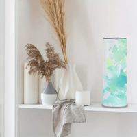 RTS Livraison gratuite 20oz gobelets blancs droits sublimation gobelets en acier inoxydable gobelets isolés à double paroi avec paille