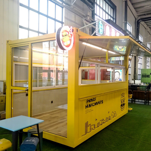Carrito de Comida Eléctrico Ligero y Móvil ZOWN, Camión de Vendedor Ambulante con Ahorro de Energía, Accesorios de Cocina Completos, Tienda de Aperitivos y Postres - Product Image 1