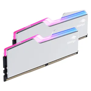 ذاكرة رام من Kimtigo مزودة بتقنية DDR5 RGB مع بطارية مبدد حرارة من سلسلة UDIMM بذاكرة وصول عشوائي سعة 16 جيجابايت × 2 6800 ميجاهرتز 7600 ميجاهرتز 7800 ميجاهرتز ذاكرة رام مناسبة لألعاب سطح المكتب
