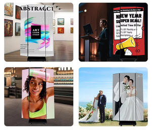 RGX 연말 프로모션 P3 이동식 LED 광고 스크린 삼중 접이식 LED 포스터 스크린 방수 양면 포스터 LED 스크린 - Product Image 6