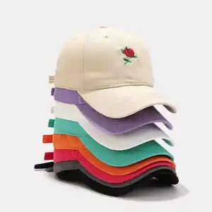 Gorra de béisbol de hombre deportiva con logotipo personalizado y 6 paneles bordados de calidad de marca