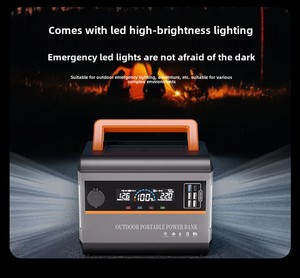 Centrale Électrique Portable Nouveau Design 500W 800W 1000W Générateur Solaire pour Camping en Plein Air, Voyages et Pannes de Courant Couleur Noire - Product Image 2