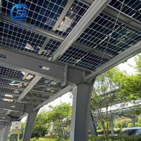 Système de panneaux solaires de qualité supérieure pour carport/surface de stationnement, système de montage solaire pour carport/surface de stationnement, ventes élevées