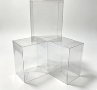 Boîte en plastique transparente pliable, auto-assemblable, emballage transparent pliable pour cadeau, jouet, cosmétique, petits articles