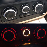 Bouton de climatisation en alliage d'aluminium Bouton de contrôle de la chaleur pour Volkswagen VW Passat B5 GOLF 4 MK4 Bora Accessoires Auto