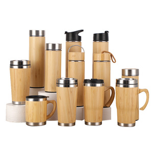 Botella de agua de madera de acero inoxidable ecológica personalizada <span class=keywords><strong>2023</strong></span> al por mayor - Product Image 1