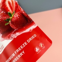 Échantillon gratuit de sac en plastique design personnalisé fini mat pochettes debout pour fruits secs avec logo personnalisé 100 pièces quantité minimale de commande