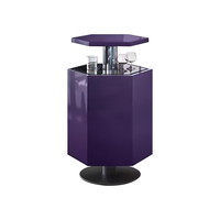 Mini-bar de luxe moderne avec élévateur, design créatif et élégant, pour projets de villas et de manoirs