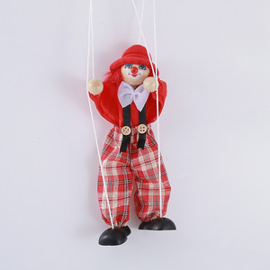 Marioneta de Madera con Cuerdas para Mover Manos y Pies, Muñeco de Marioneta, Payaso, Juguetes para Niños, Regalos de Cumpleaños y Navidad - Product Image 3