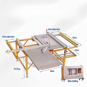 Sega a Pannello di Precisione WJ80: Nuova Sega Orizzontale con Tavolo Scorrevole per Taglio del Legno e Bordatrice Integrata - Product Image 3