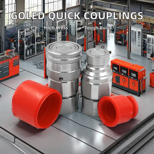 Goled Ống áp lực cao phù hợp khớp nối nhanh thép carbon BSP phụ kiện thủy lực khớp nối ống mới 1 năm bảo hành FF-1/2 - Product Image 2