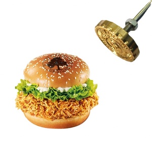 Outil de gaufrage à chaud personnalisé pour logo, en laiton, fer, bois, pour marquage de marque, design de tampon, moule à gâteau et à pain - Product Image 1