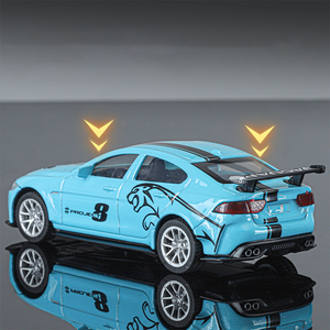Modellino Auto Sportiva in <span class=keywords><strong>Scala</strong></span> <span class=keywords><strong>1</strong></span>:<span class=keywords><strong>43</strong></span> in Lega Pressofusa, Giocattolo da Corsa con Batteria al Litio, Regalo Promozionale Marca QY - Product Image 2