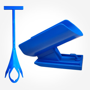 Alat Bantu Pakai/Kupas Sepatu 2-in-1 Plastik Portabel Mudah Digunakan, Desain Penyangga Tahan Lama, Bantuan Lansia, Logo Kustom, Perlengkapan Rumah Tangga - Product Image 1