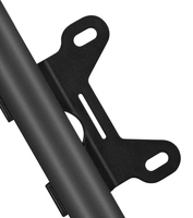 Pompe à vélo portable PRO STAR HQ-67 avec cadre en aluminium, pour valves Presta/Schrader, manomètre 11 bars/160 psi