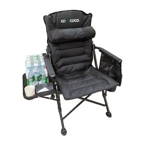 เก้าอี้พับสำหรับตั้งแคมป์ ตกปลา ชายหาด หรือเดินทาง แบบปรับพนักพิงได้ พร้อมโต๊ะข้าง  บุด้วยวัสดุอย่างดี ทนทาน คุณภาพสูง - Product Image 1