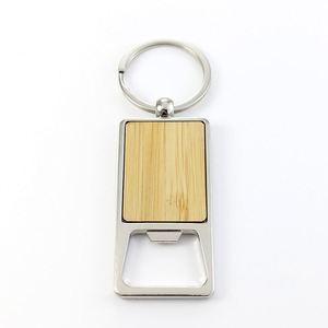 Porte-clés décapsuleurs rotatifs créatifs en bambou, vierges, en bois, pour gravure et artisanat DIY - Product Image 3
