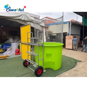 Juego de Tanque de Agua Resistente, Cabina de Agua Portátil <span class=keywords><strong>con</strong></span> Estructura Metálica para Carnavales y Eventos Escolares - Product Image 3
