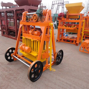 QMY4-45 concreto oco tijolo faz a máquina móvel semi automático tijolo faz a máquina bloco sólido construção blocos sólidos - Product Image 4