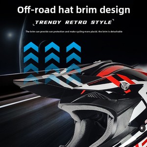 Casco <span class=keywords><strong>de</strong></span> Motocicleta Todoterreno Integral, ABS, Certificado por el DOT, Universal para Adultos, para las Cuatro Estaciones; Envío Directo Disponible - Product Image 5