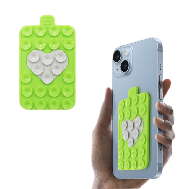 New Heart Hands-free Suction Cup Phone Mount Adhesive Cellphone Mount Suction Phone Holder Silicone Suction Phone Case Accessory