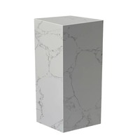 Statue en acrylique pour mariage, bas prix, support de Cube blanc et noir, 1 pièce, forte luminosité, Cube en marbre, Perspex