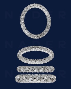 NUEVO ANILLO CON PATRÓN EXCLUSIVO, Oro Blanco de 18K, Anillo de Diamantes Clásico con Certificación IGI para Compromiso y Boda - Product Image 4