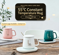 Set de Regalo Promocional Wisteria con Logotipo Personalizado, Taza de Cerámica, Mini Abanico, Cuchara, Toalla con Diseño de Oso, Caja de Regalo de Lujo para Bodas, Cumpleaños, Eventos Corporativos