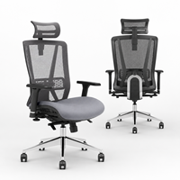Chaise de bureau ergonomique inclinable en maille, chaise de bureau réglable pour les espaces de travail commerciaux