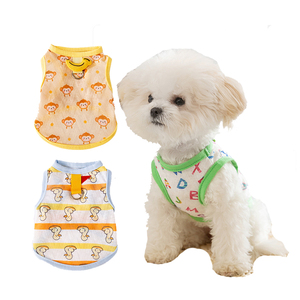 Con Chó Áo sơ mi cậu bé nhỏ PET PUPPY quần áo Doggy <span class=keywords><strong>TEE</strong></span> Tank Top Kitten Áo sơ mi với dẫn lỗ mèo mềm <span class=keywords><strong>Chihuahua</strong></span> vest trang phục - Product Image 1