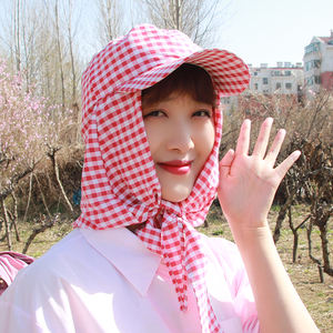 <span class=keywords><strong>Chapeau</strong></span> de soleil d'été pour femmes, turban anti-poussière réglable avec logo personnalisé, couvre-visage pour le travail à la ferme, le travail en plein air, l'agriculture - Product Image 4