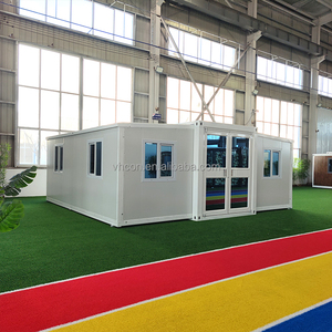 Rumah Kontainer Modular Profesional Mudah Dibangun, Penyimpanan Kecil untuk Kantor Kamp Pekerja, Rumah Kontainer Paket Datar Lebar Ganda dengan Perabotan - Product Image 5