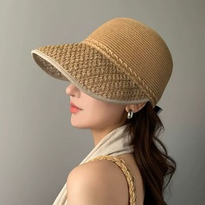 2026 new fashion Sun Hats Women Summer Wide Brim Straw handmade <strong>woven</strong> <strong>crochet</strong> Beach knight <strong>Cap</strong> baseball Hat - Product Image 5