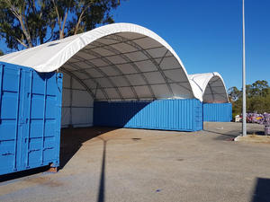 SS-3320C PVC Vải Không Thấm Nước Mái Vòm Công Nghiệp Canopy Lưu Trữ <span class=keywords><strong>Container</strong></span> Nơi Trú Ẩn - Product Image 3