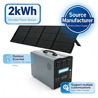 Générateur solaire à charge rapide 300W 268.8Wh, station d'alimentation portable au lithium pour le camping