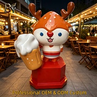 Fiberglas Karikatür Hayvan Heykeli Geleneksel İşçilik Alışveriş Merkezi Sergileme Özelleştirme Fiberglas Hayvan Heykelleri