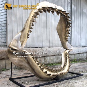 MY DINO GR-777 Fossile de mâchoire de Megalodon (Grand Requin Blanc) en fibre de verre (FRP) pour manège de parc d'attractions pour enfants - Product Image 2
