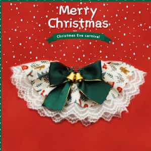 Toallas navideñas de encaje para mascotas, Baberos para perros y gatos, suministros de aderezo para mascotas de otoño e invierno - Product Image 2