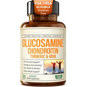 Complément de Soutien Articulaire Sans Coquillages pour la Santé : Glucosamine, Chondroïtine, Curcuma, MSM, Boswellia - Product Image 1