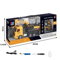 Camion excavateur RC 6 canaux EPT avec pulvérisation, lumière et son, échelle 1:20, véhicule de construction télécommandé pour enfants