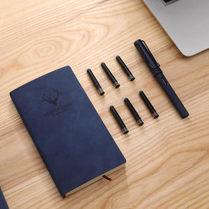 Forniture per ufficio di alta qualità perfetto regalo esecutivo in morbida pelle diario taccuino Set di articoli di cancelleria rosso blu nero - Product Image 3