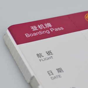 Grosir Pabrik kualitas tinggi cetak kustom pesawat terbang bandara dicetak fanfold kertas panas tiket masuk - Product Image 3