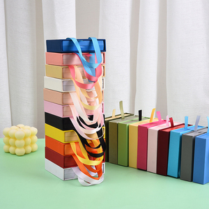 Boîte cadeau en papier avec logo personnalisé pour bijoux, emballage tiroir pour colliers, bracelets, bagues - Boîtes haut de gamme pour présentation et rangement - Product Image 4