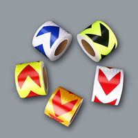 Ruban de signalisation de sécurité réfléchissant auto-adhésif double face rouge/blanc en acrylique, étanche, durable, pour marquage au sol ESD