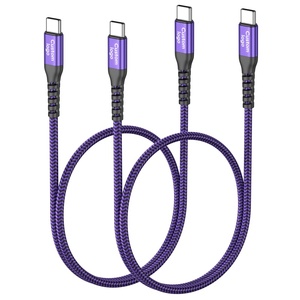 Cable USB C SUNGUY con Certificación CE, 60W 3A, Carga Rápida, Cable de Datos Trenzado para el Mercado Europeo, MOQ Bajo, Envío desde Almacén en Alemania - Product Image 1