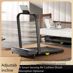 Tapis roulant portable électrique pliable à inclinaison réglable 8% <span class=keywords><strong>de</strong></span> pente, silencieux, vitesse 1-8,3 km/h pour la maison et les petits exercices - Product Image 4