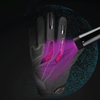Guantes de Motocicleta con Pantalla Táctil, Guantes de Ciclismo Transpirables Antideslizantes de Dedo Completo