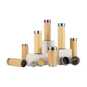 中国直销绝缘生态 500ML 木制不锈钢水瓶 - Product Image 6